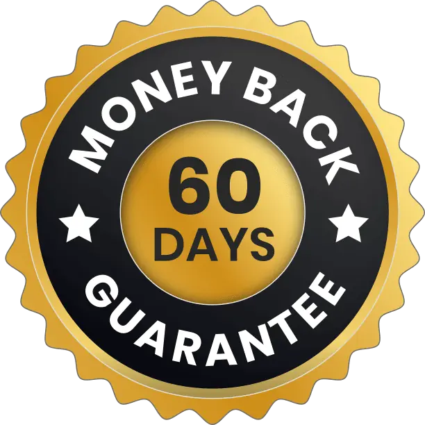 Kerassentials 60 day money back guarantee badge